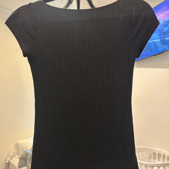 Reformation Bardot Knit Square Neck Top - Picture 3 of 4